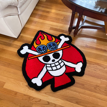 Fire Fist Skull Rug