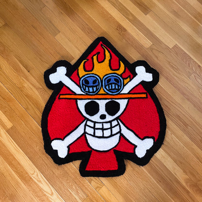 Fire Fist Skull Rug