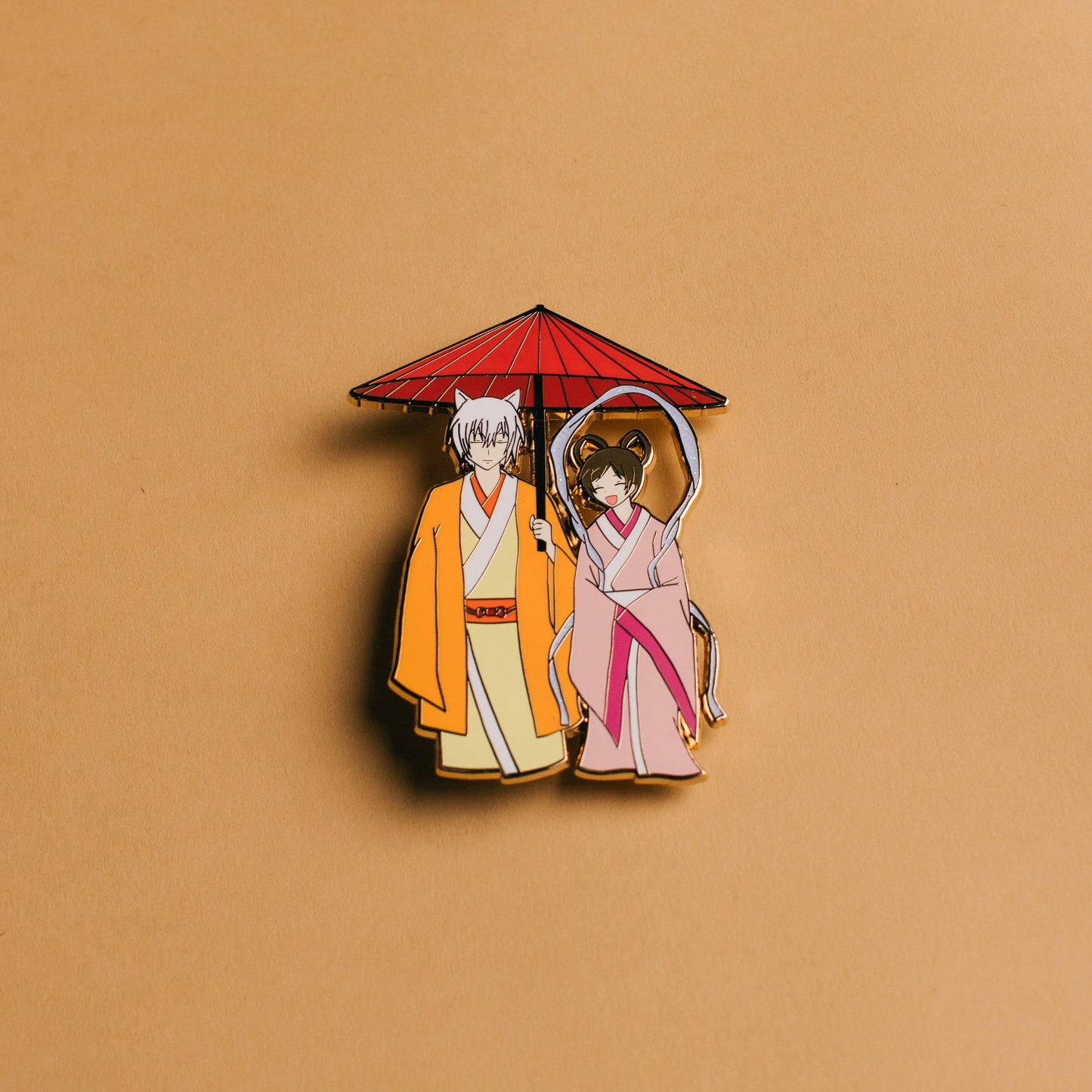 Kimono Series: Kami Love Enamel Pin