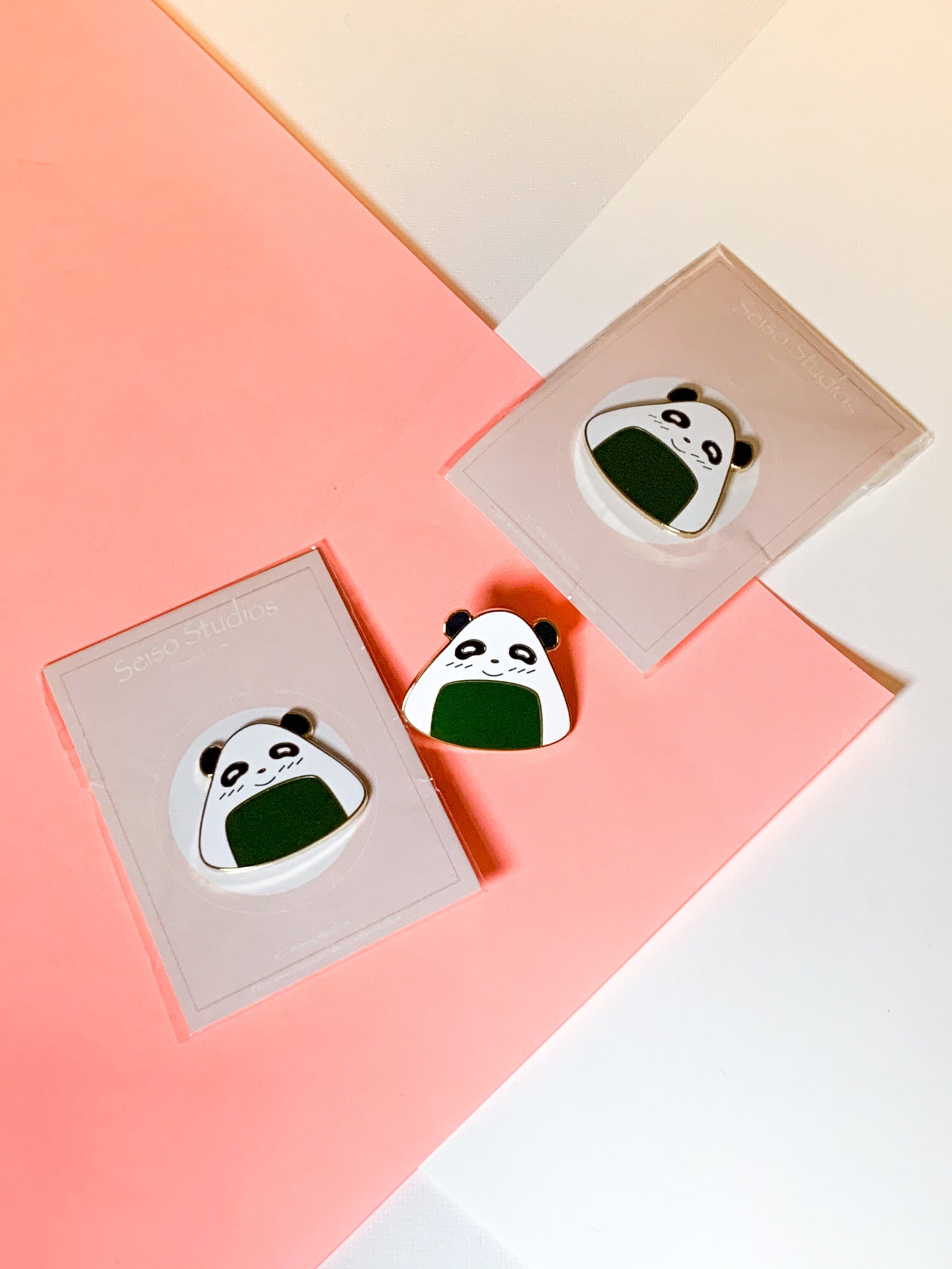 Panda Onigiri Enamel Pin